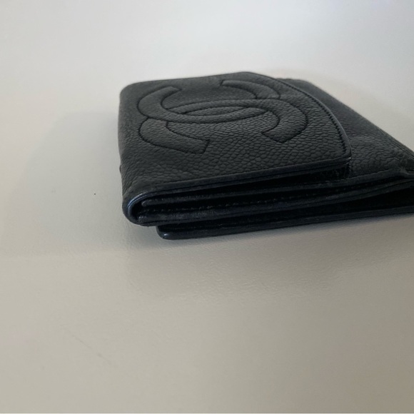 Vintage Chanel CC Wallet Black Caviar Leather​ - Picture 7 of 10